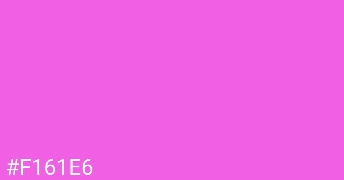 Hex color #f161e6 graphic