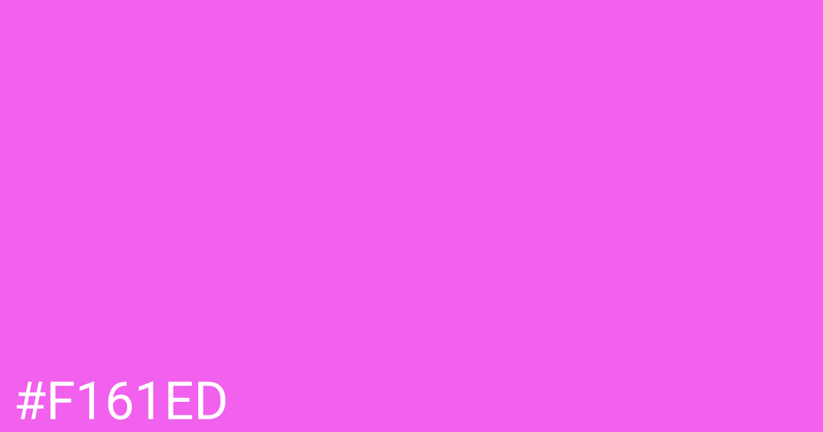 Hex color #f161ed graphic