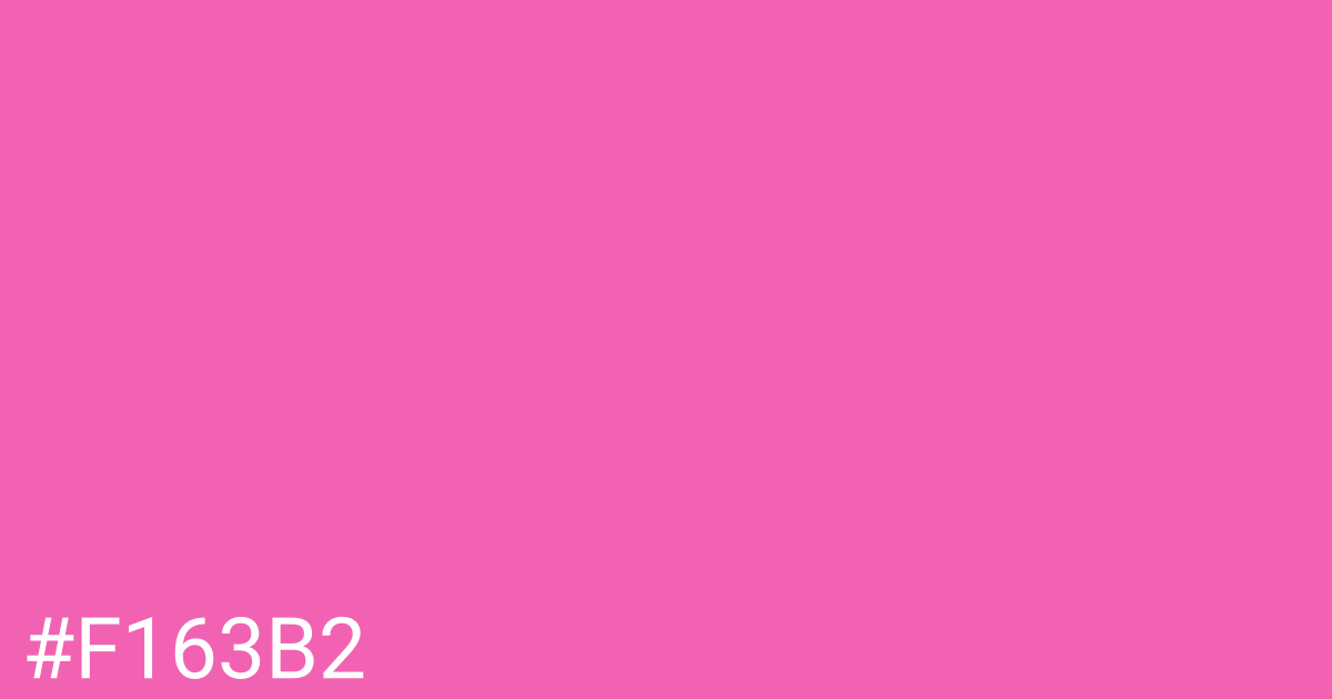 Hex color #f163b2 graphic