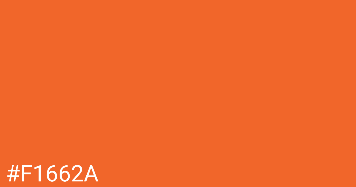 Hex color #f1662a graphic