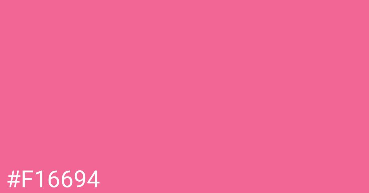 Hex color #f16694 graphic