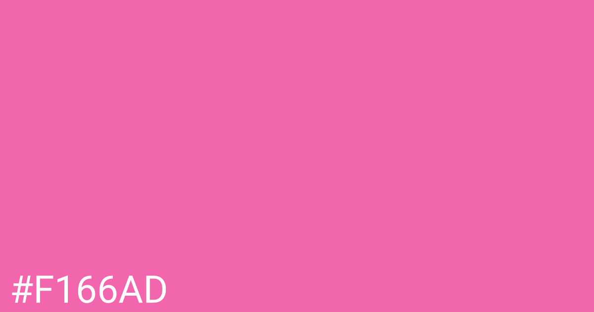 Hex color #f166ad graphic