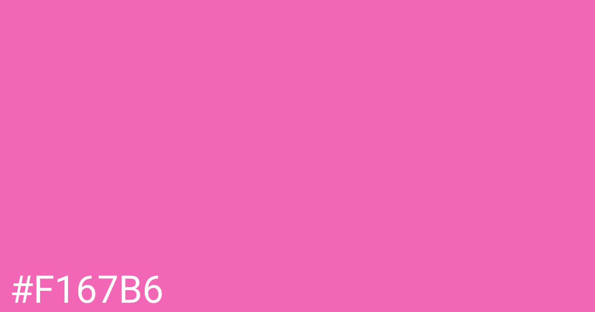 Hex color #f167b6 graphic