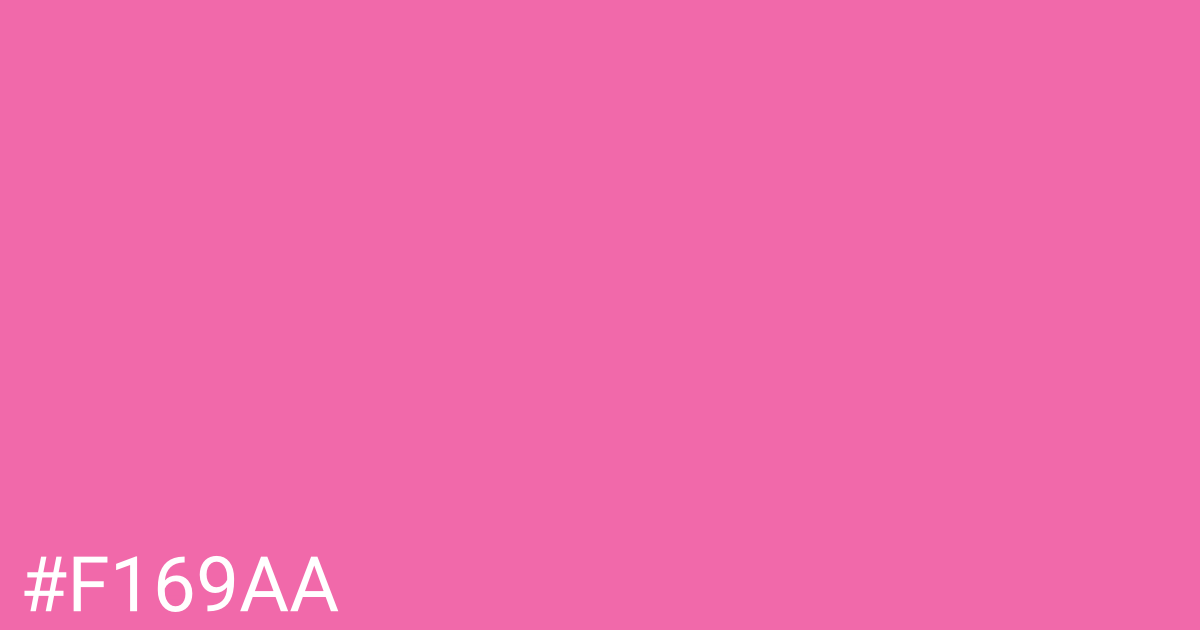 Hex color #f169aa graphic