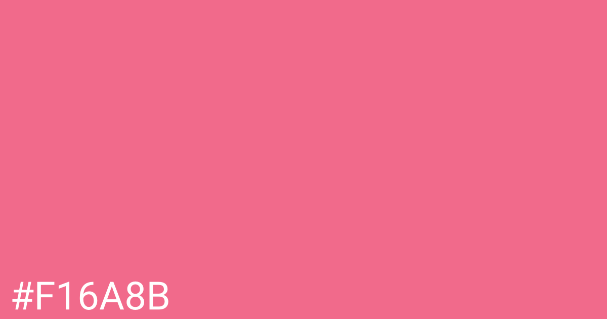 Hex color #f16a8b graphic