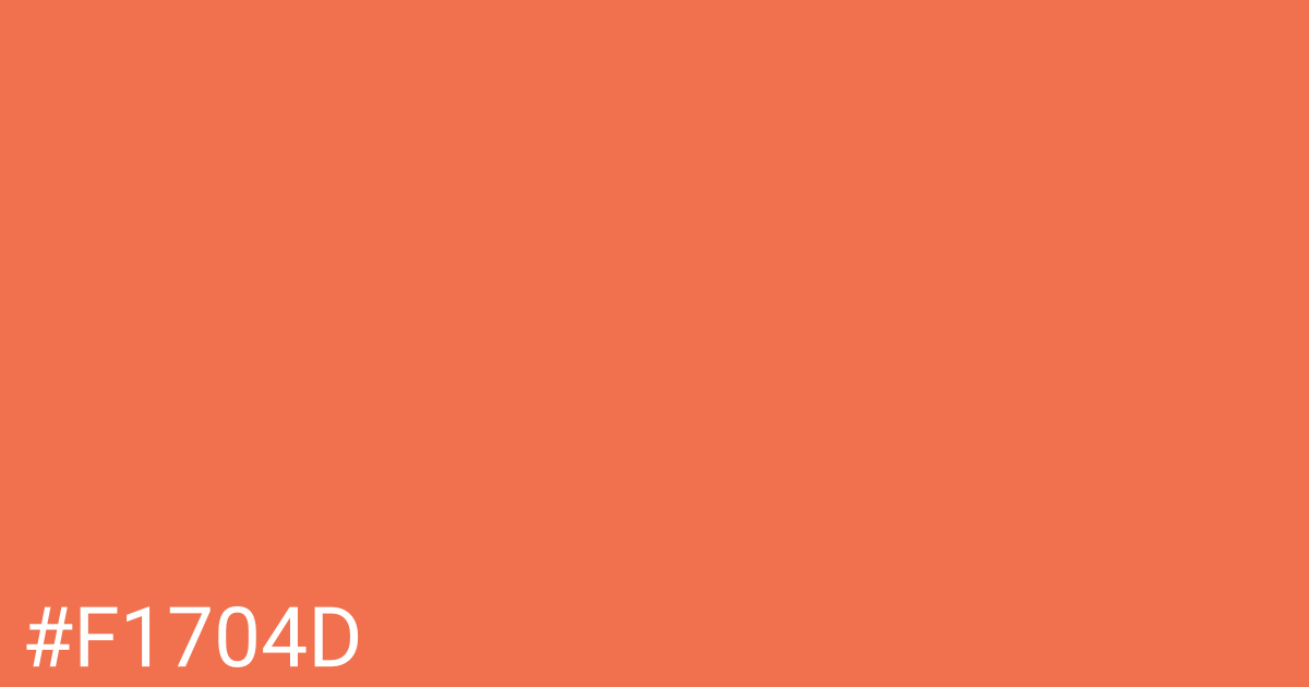 Hex color #f1704d graphic