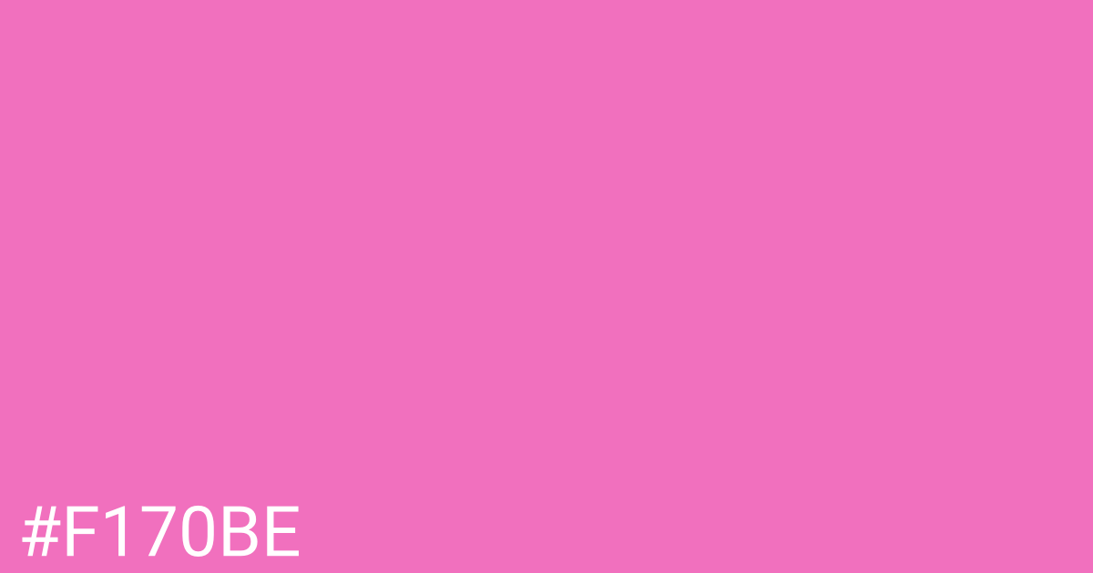 Hex color #f170be graphic