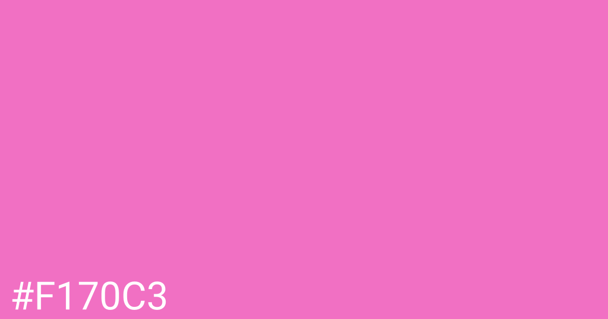 Hex color #f170c3 graphic