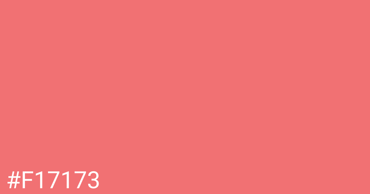 Hex color #f17173 graphic