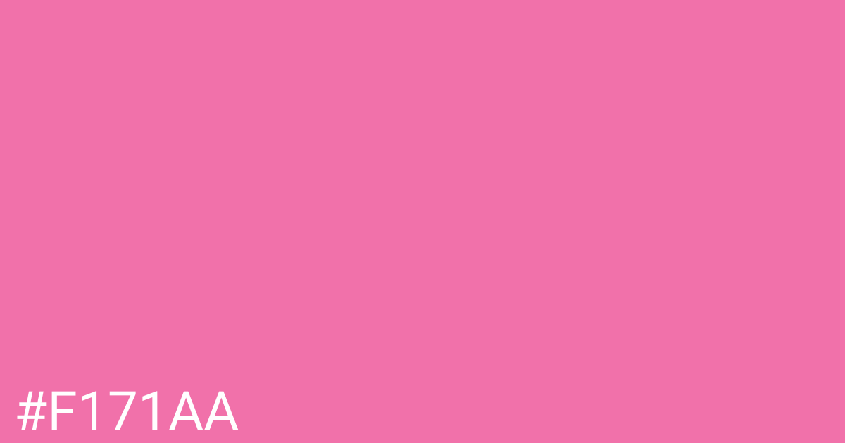 Hex color #f171aa graphic