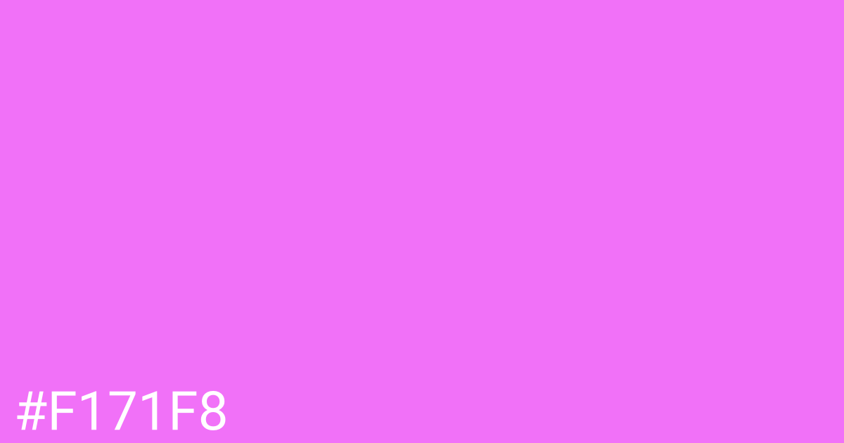 Hex color #f171f8 graphic