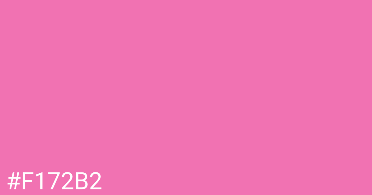 Hex color #f172b2 graphic