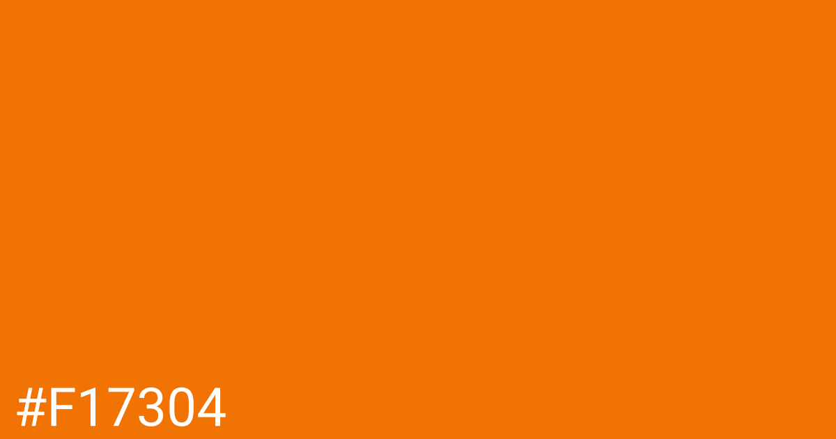 Hex color #f17304 graphic