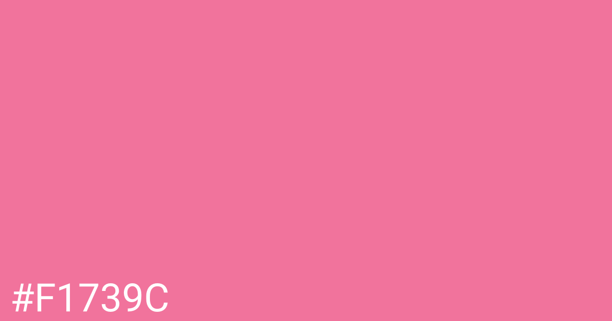 Hex color #f1739c graphic