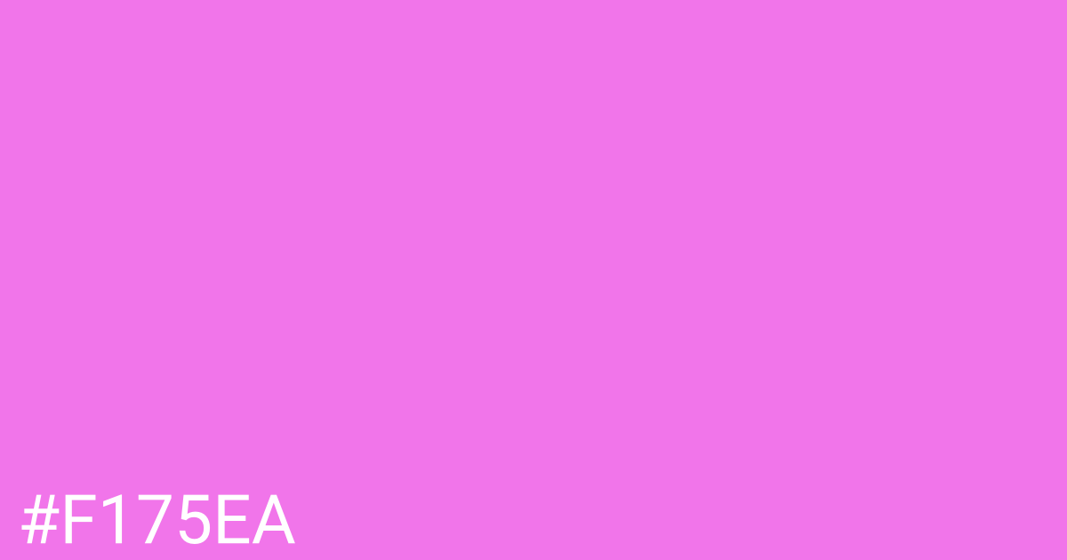 Hex color #f175ea graphic