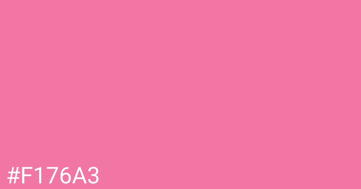 Hex color #f176a3 graphic