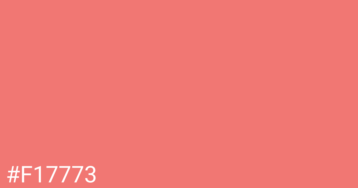 Hex color #f17773 graphic