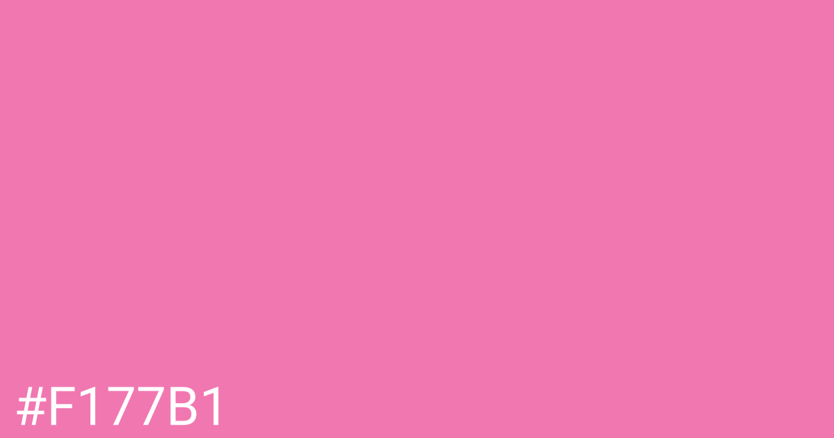 Hex color #f177b1 graphic