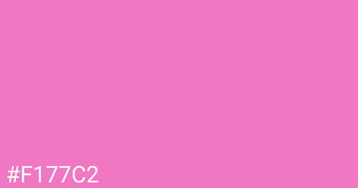 Hex color #f177c2 graphic