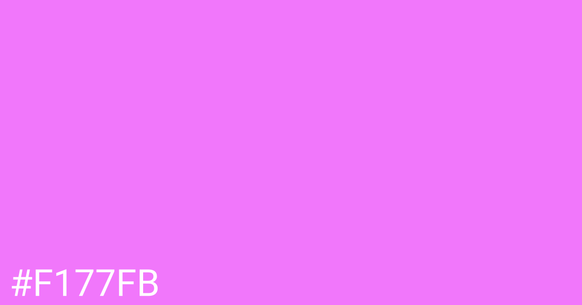 Hex color #f177fb graphic