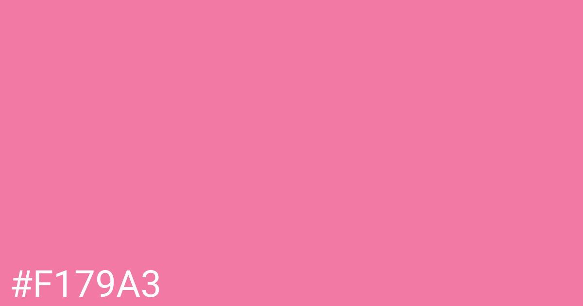 Hex color #f179a3 graphic