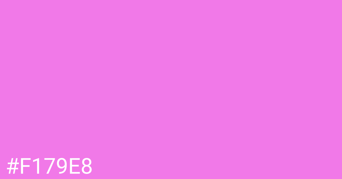 Hex color #f179e8 graphic