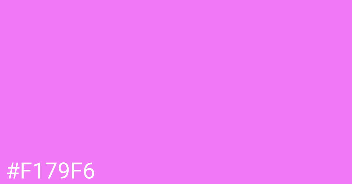 Hex color #f179f6 graphic