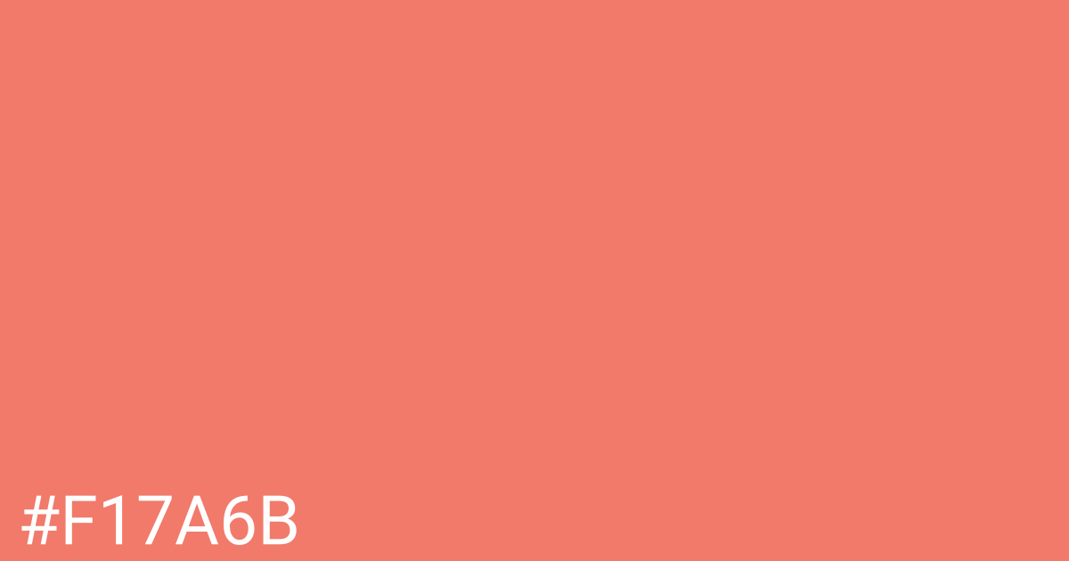 Hex color #f17a6b graphic