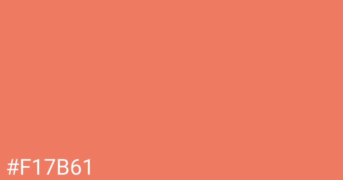 Hex color #f17b61 graphic