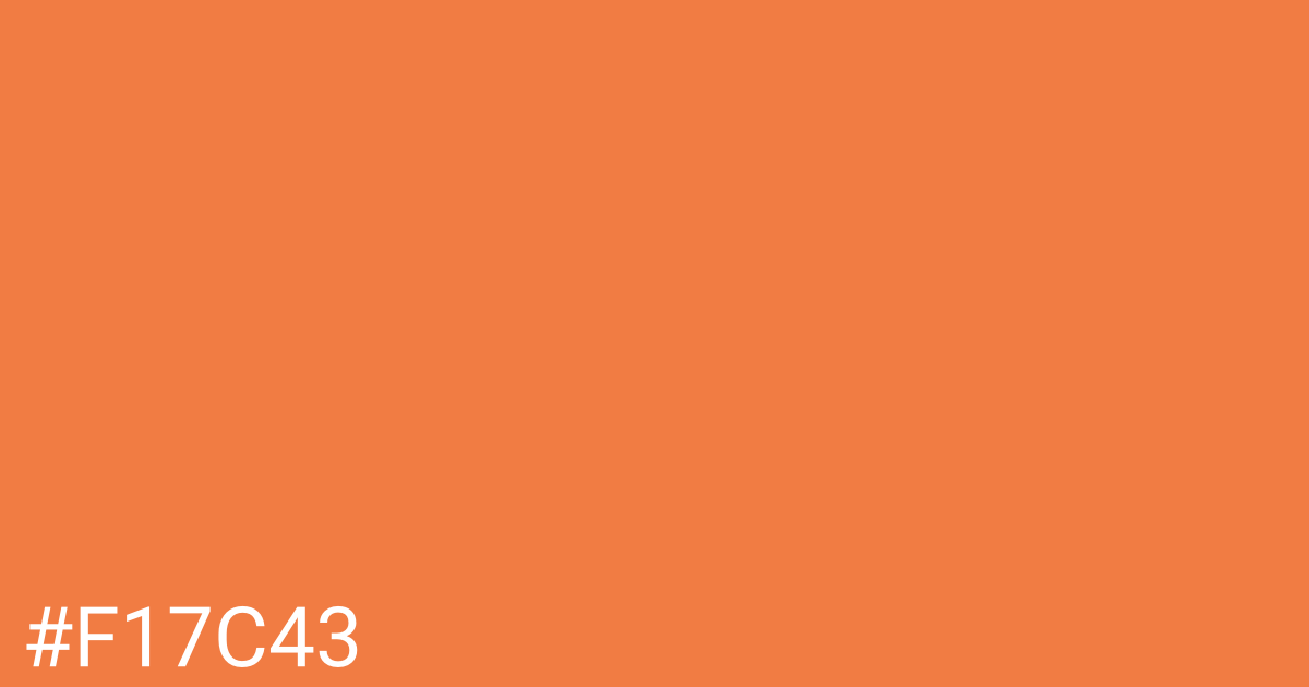 Hex color #f17c43 graphic