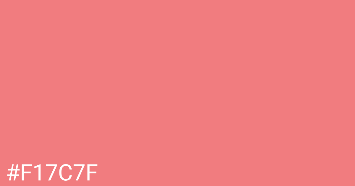 Hex color #f17c7f graphic