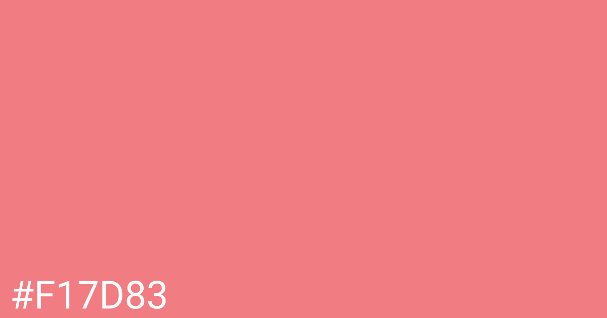 Hex color #f17d83 graphic