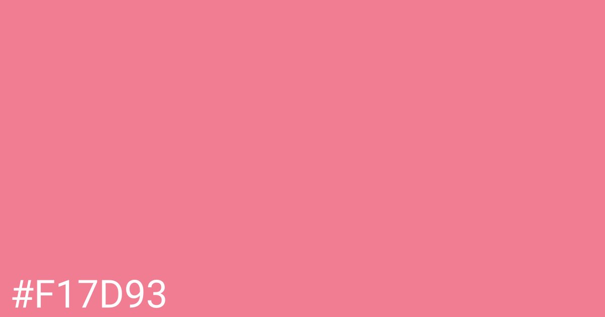 Hex color #f17d93 graphic