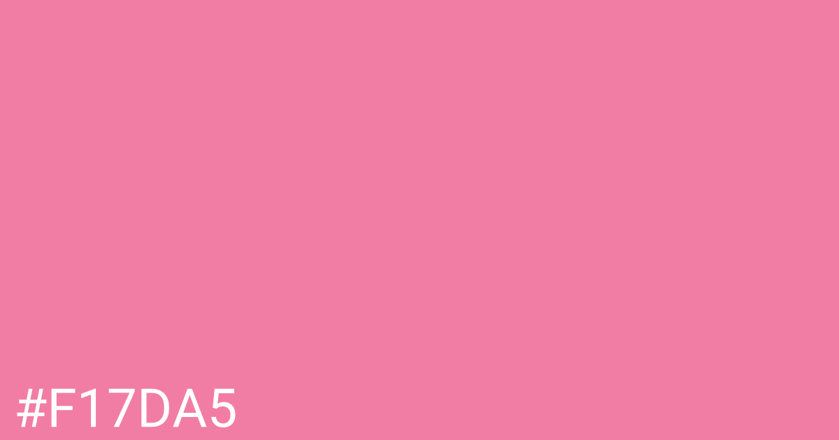 Hex color #f17da5 graphic
