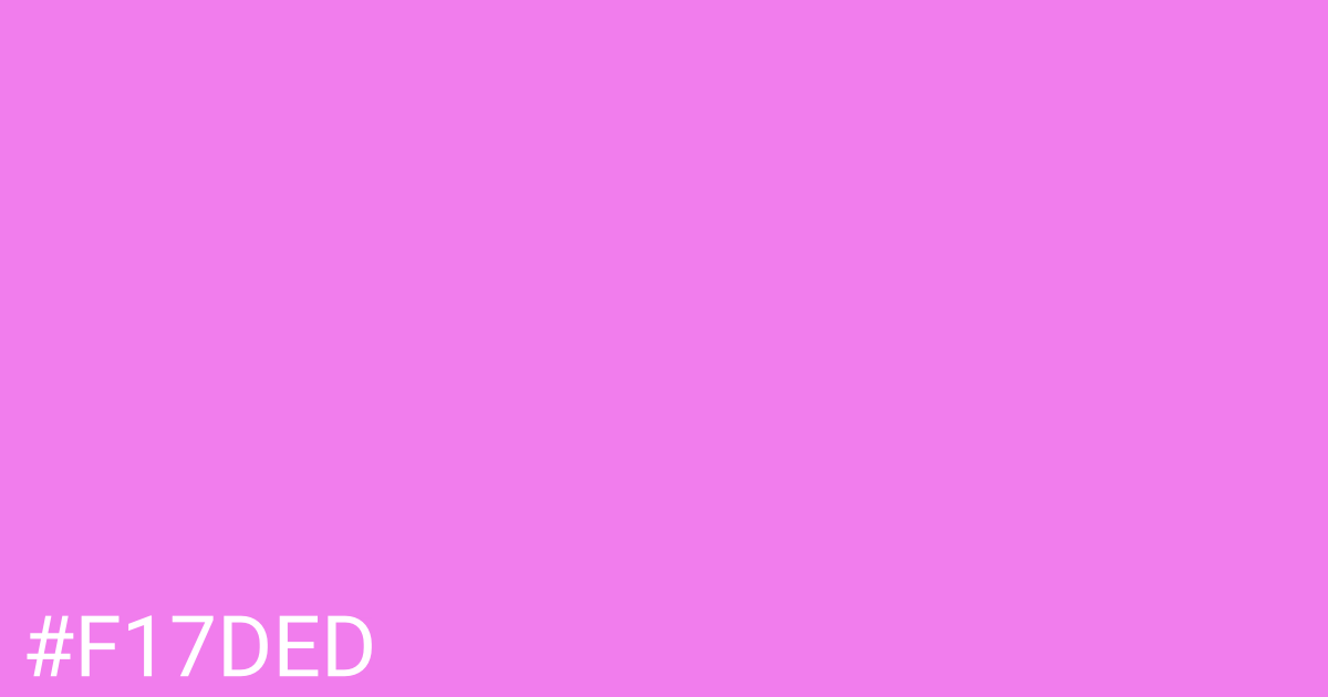 Hex color #f17ded graphic