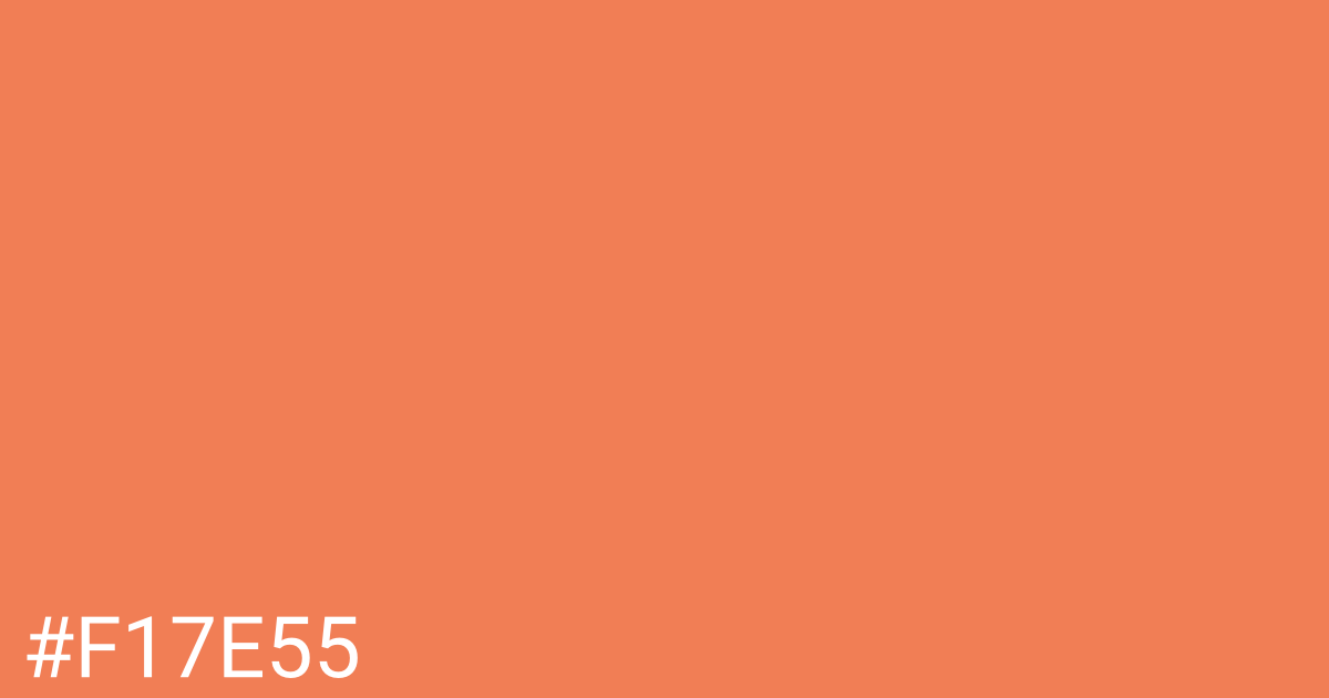 Hex color #f17e55 graphic