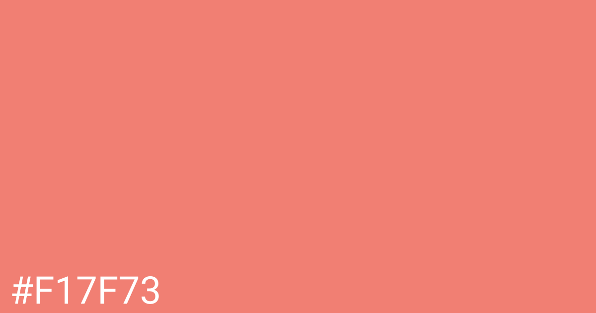 Hex color #f17f73 graphic