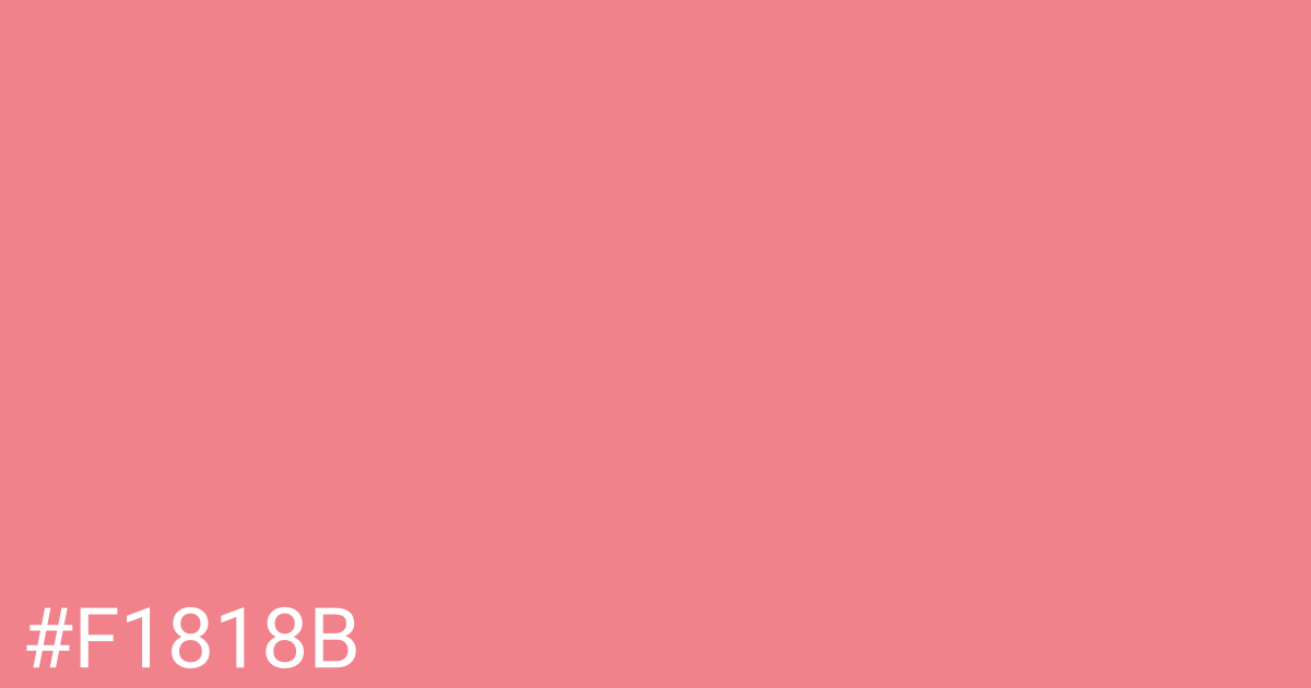 Hex color #f1818b graphic