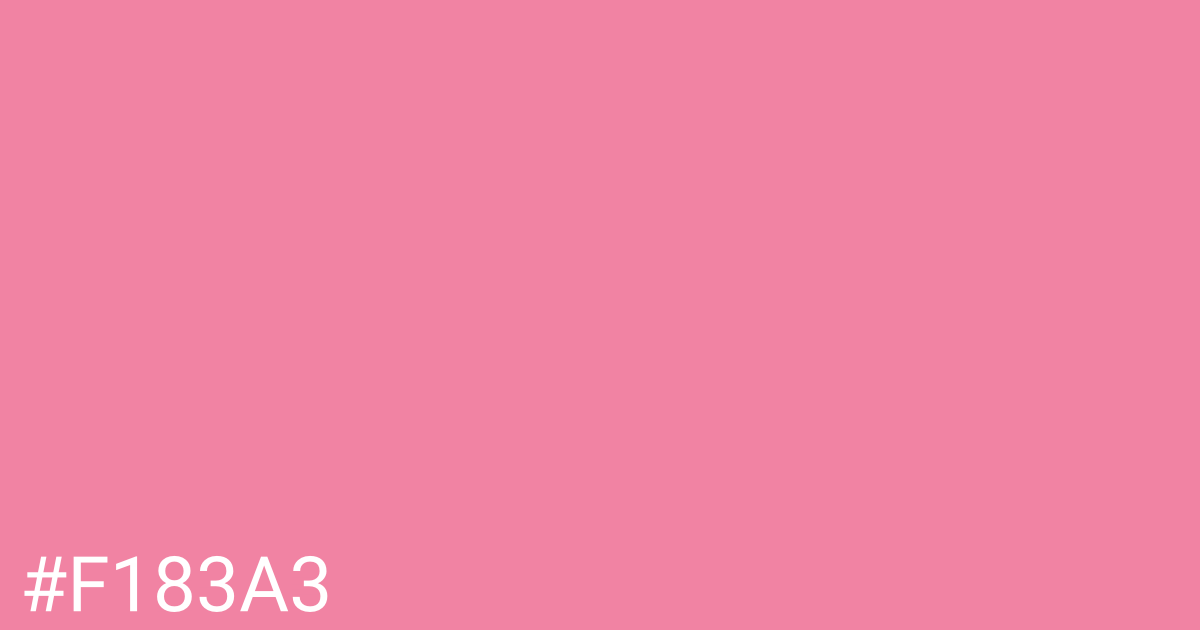 Hex color #f183a3 graphic