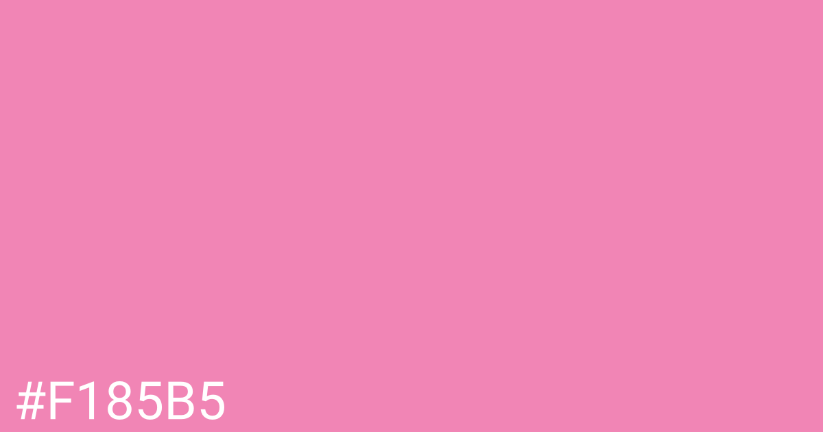 Hex color #f185b5 graphic