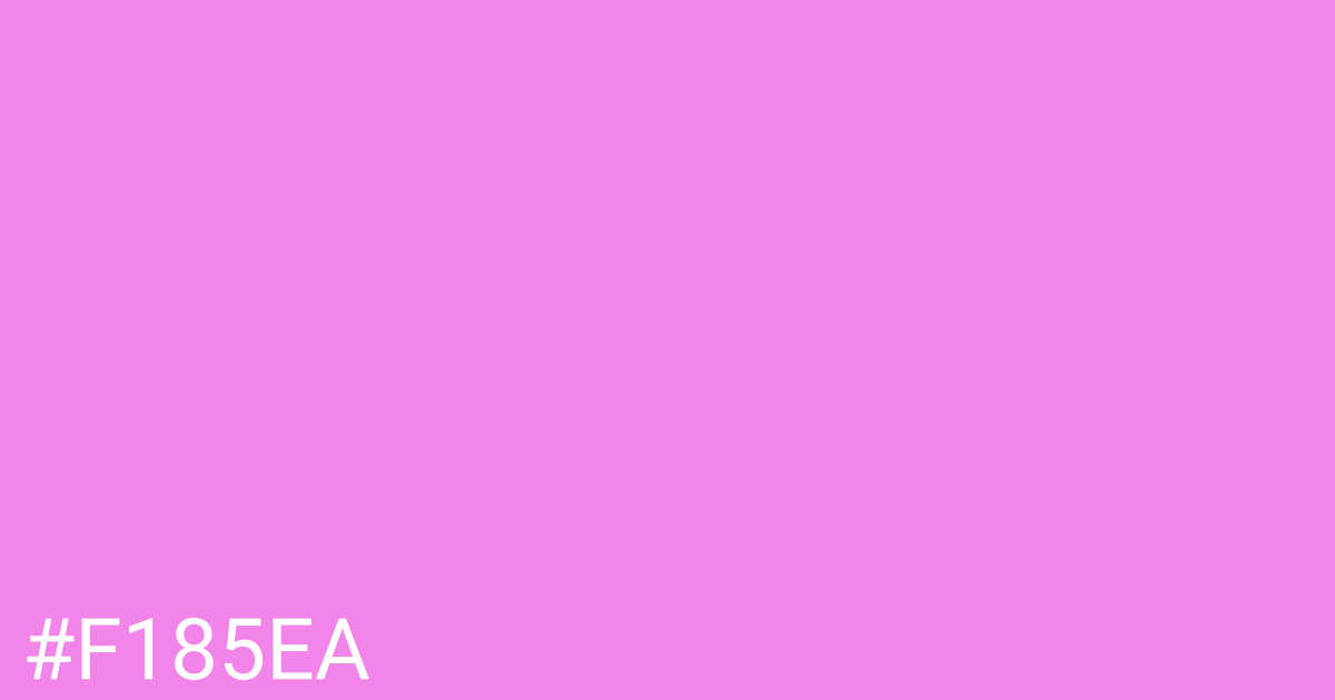 Hex color #f185ea graphic