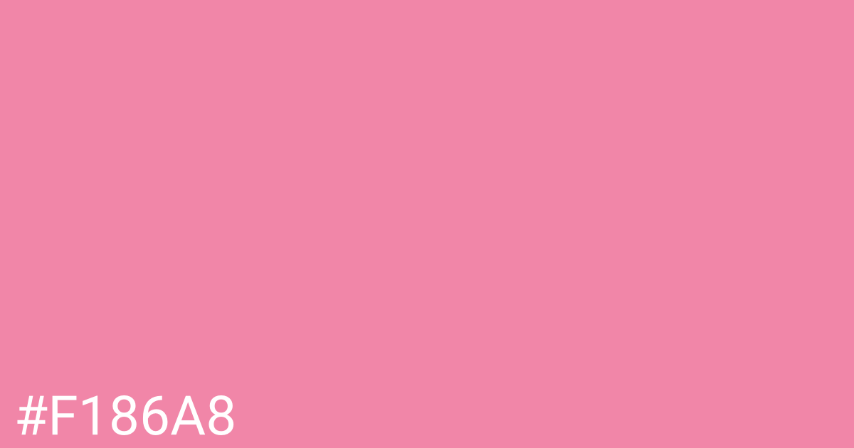 Hex color #f186a8 graphic