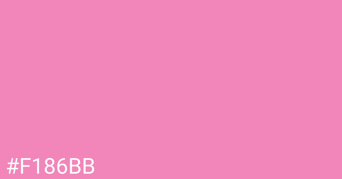 Hex color #f186bb graphic