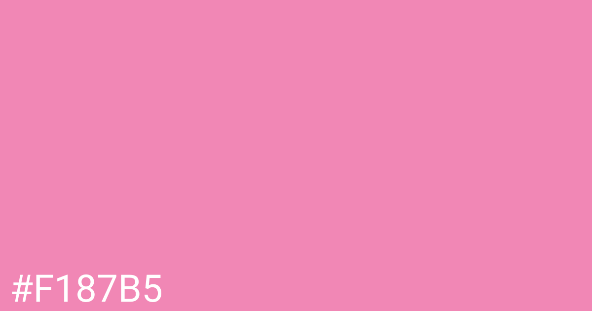 Hex color #f187b5 graphic