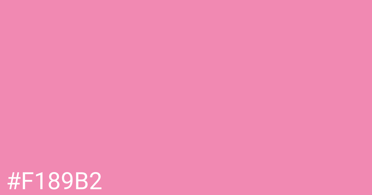 Hex color #f189b2 graphic