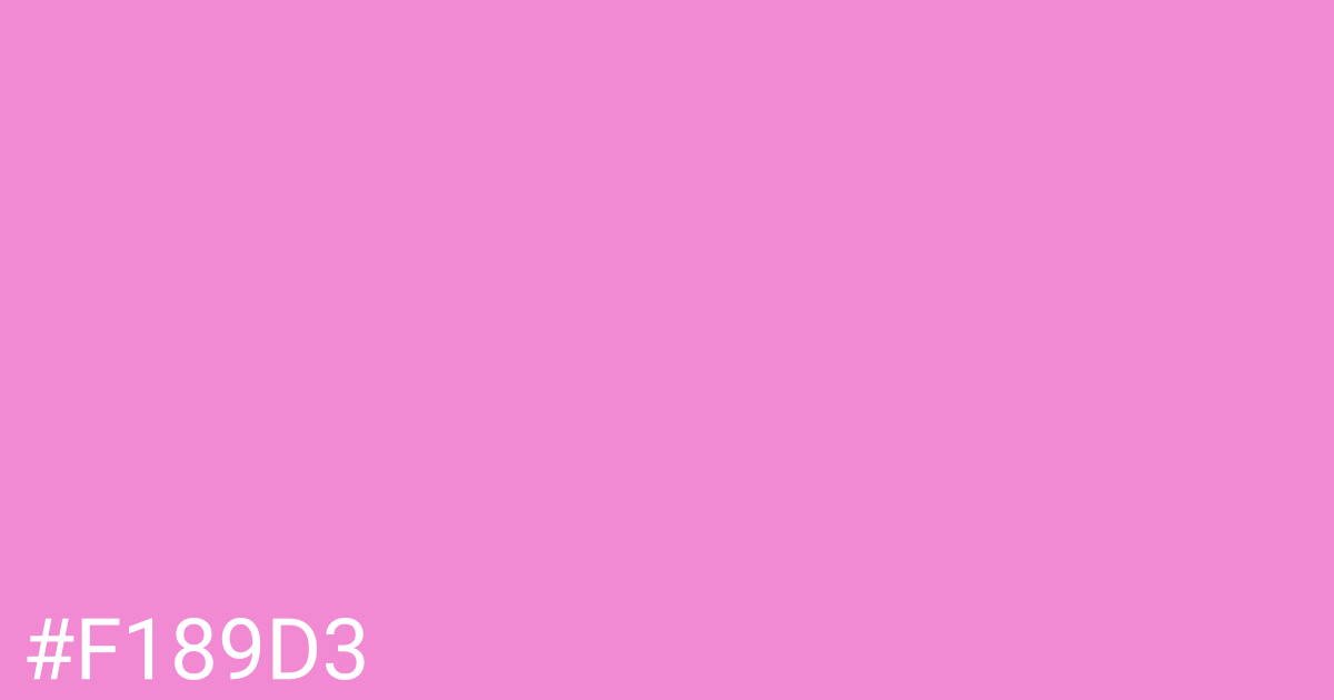 Hex color #f189d3 graphic