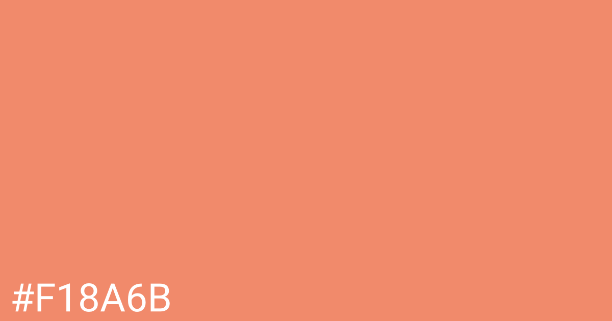 Hex color #f18a6b graphic