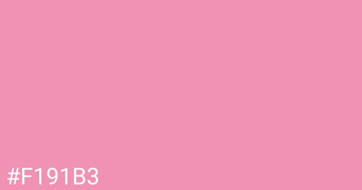 Hex color #f191b3 graphic