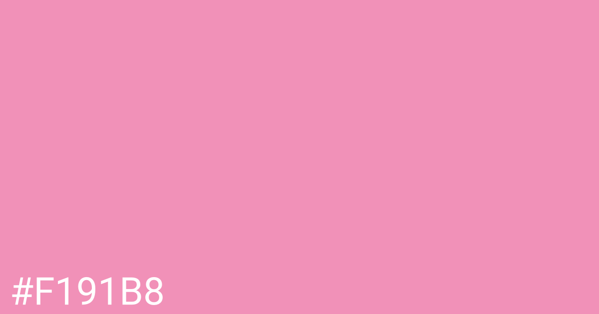 Hex color #f191b8 graphic