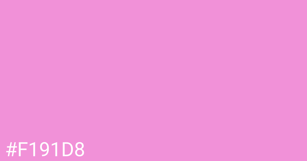 Hex color #f191d8 graphic